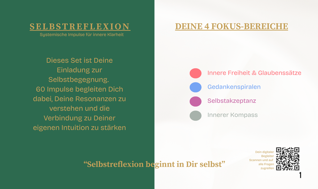 Selbstreflexions-Set — SystemAlchemie® Kartenset